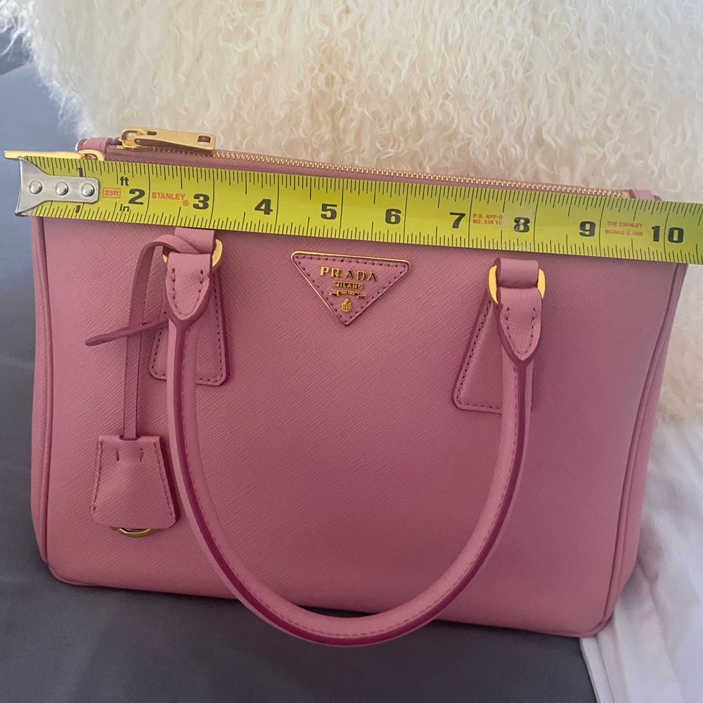 Prada Pink Saffiano Leather Satchel - Picture 12 of 15